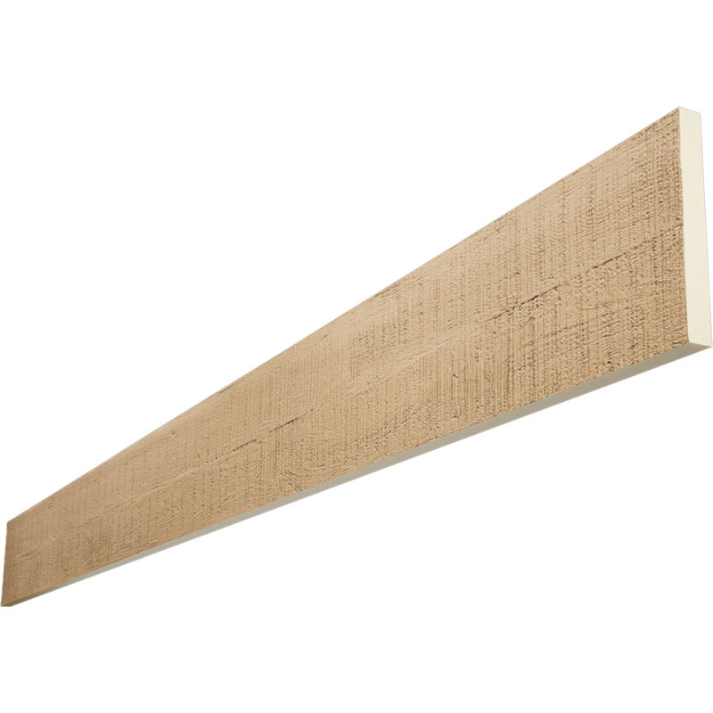 Planche de poutre en faux bois Endurathane, Crème au beurre, H 12 po x l 144 po x P 1 po