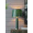 Crocodile Textured Faux Leather Table Lamp - Green
