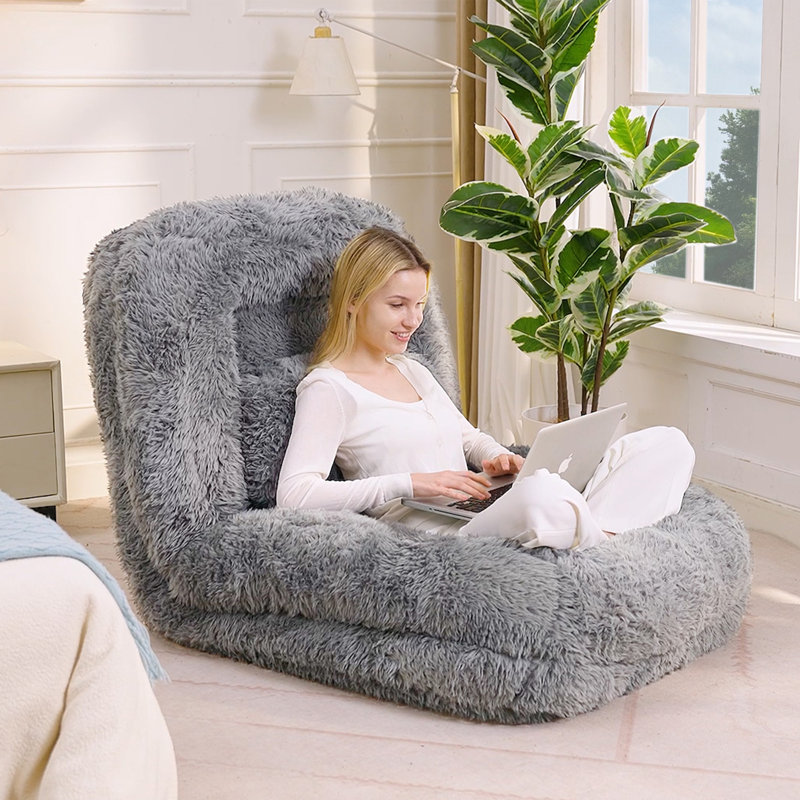 Lit pour chien humain, Polyester gris clair