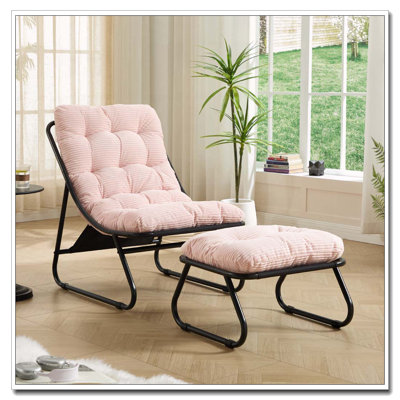 Chaise longue d'extÃ©rieur avec repose-pieds