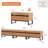 Modern TV Stand With Storage Cabinets For 110-Inch TV, Wooden Entertainment Center Media Console Table With Metal Legs For Living Room, Oak-624782781