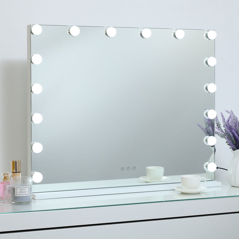 Latitude Run® Mulan Rectangle LED Mirror & Reviews | Wayfair