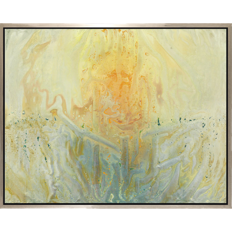 Rising - Peinture sur toile avec cadre flottant