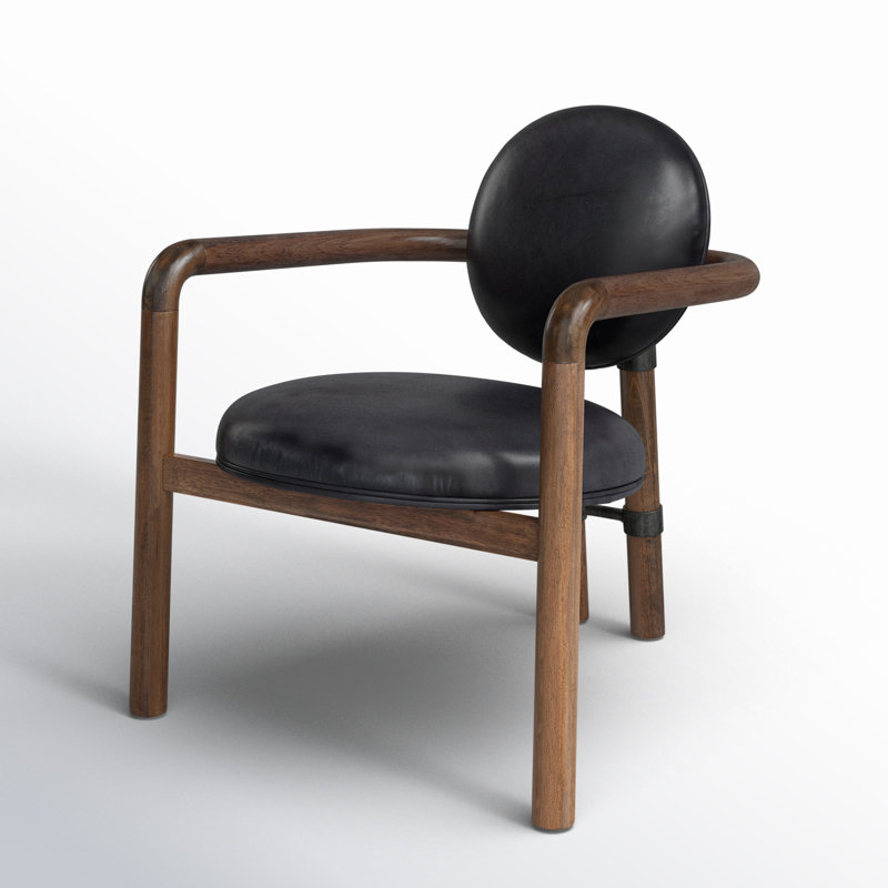 Carmelitta Upholstered Armchair, Heirloom Black