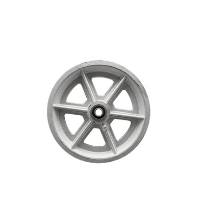SCC -6" Semi Steel Cast Iron V-Groove Wheel Only w/Ball Bearing -1200 lbs Cpty