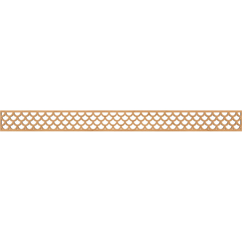 Moulure Hudson, Érable, H 4 po x l 46,375 po x P 0,25 po