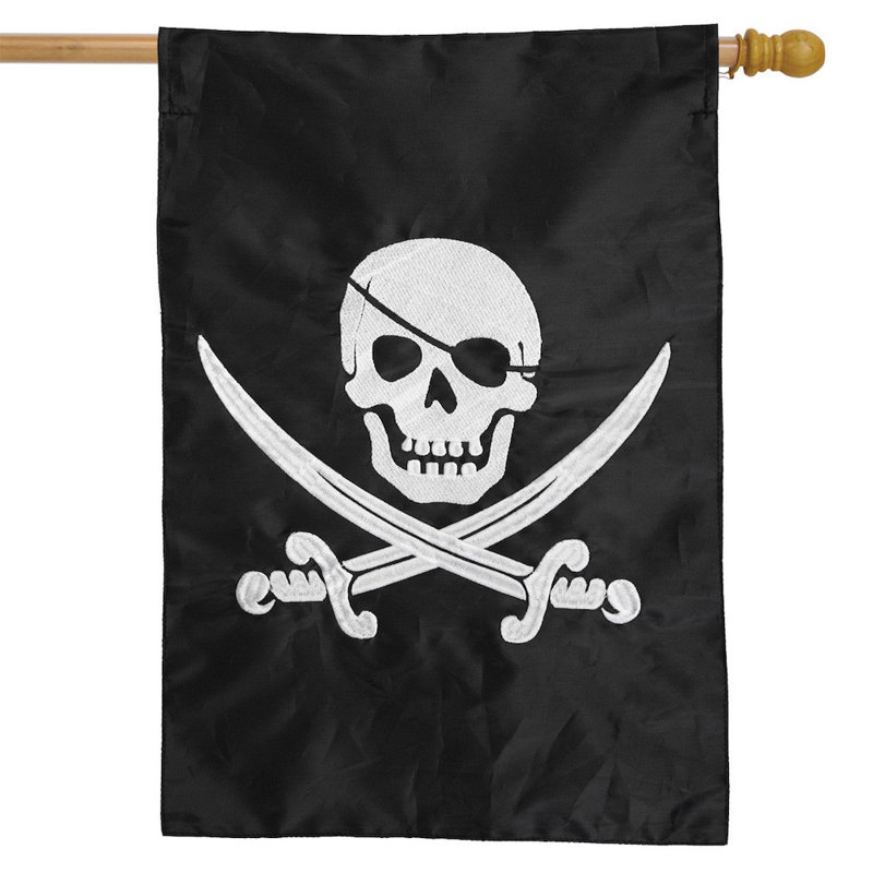 Applique pirate et drapeau de maison brodé