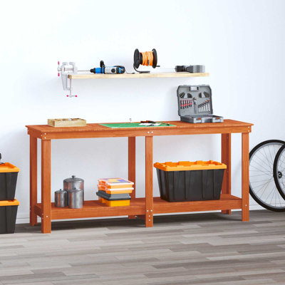 Solid Pine Wood Top Workbench