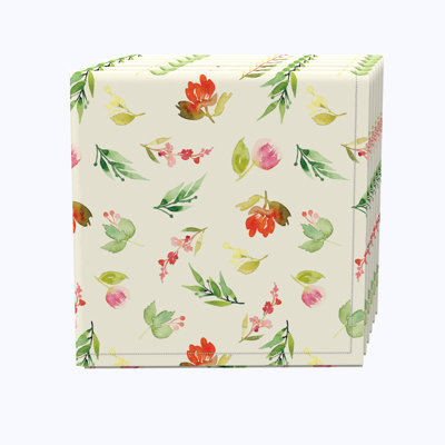 100% Cotton Floral Square Napkin