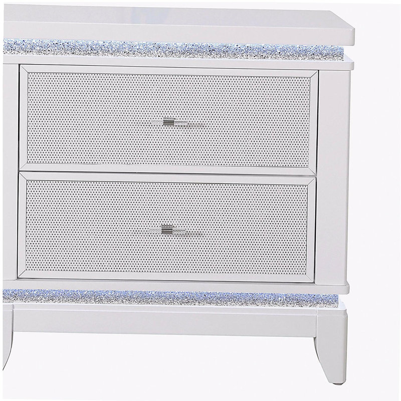 Table de chevet blanche ADALID