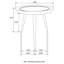 Round Mango Wood Side End Table