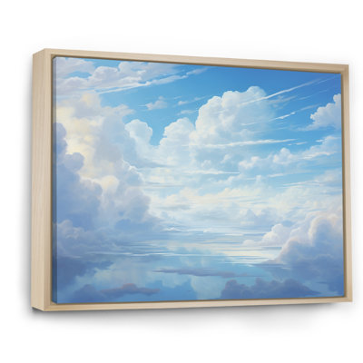 Aqua pastel nuages Lansdcape IV - salon d'art mural nuages