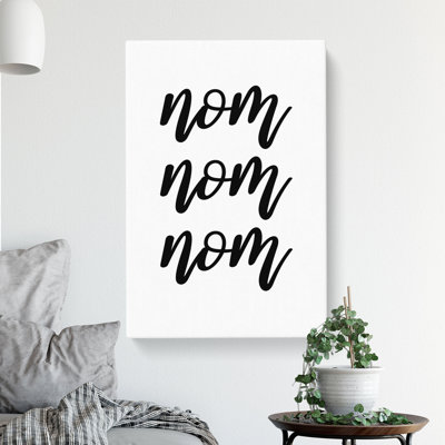 Nom Nom Nom V2 - Wrapped Canvas