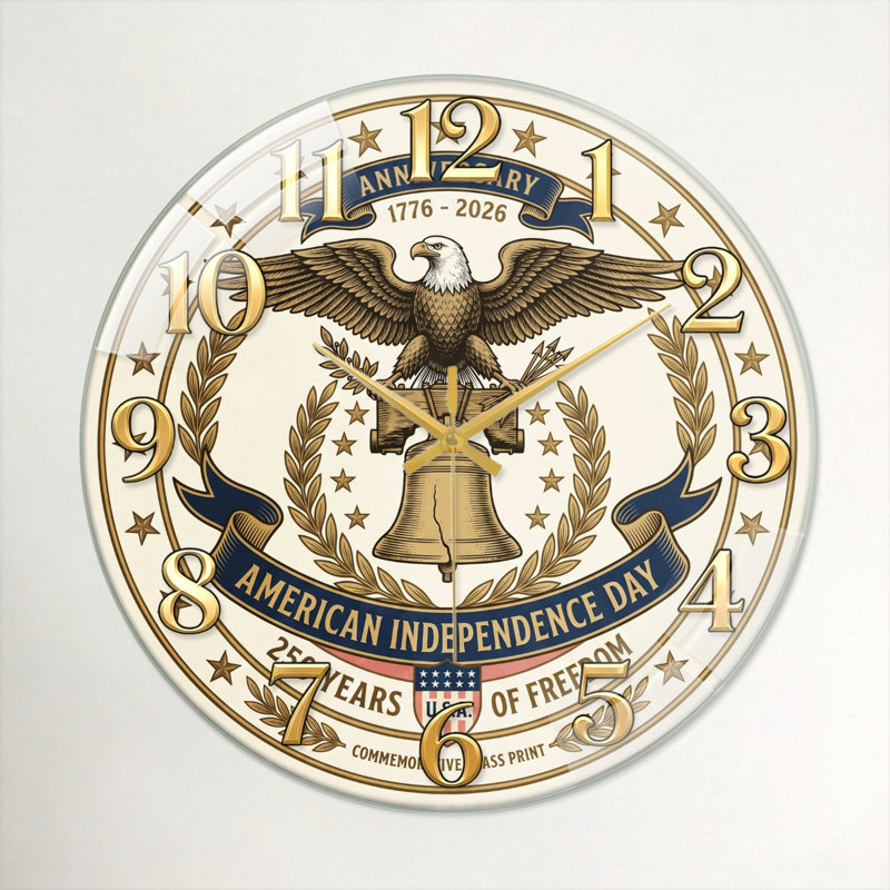 "American Independence USA 250th Anniversary Merchandise", 40 x 40 cm (15,7 x 15,7 pouces)