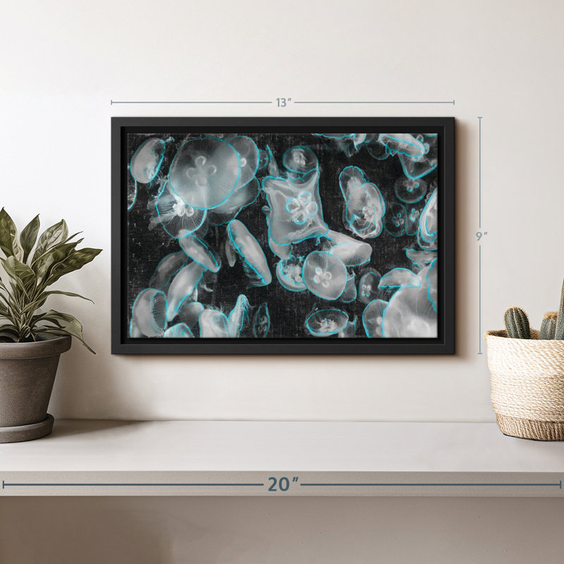 «Jellyfish Pop Wall Art», H 9 po x l 13 po