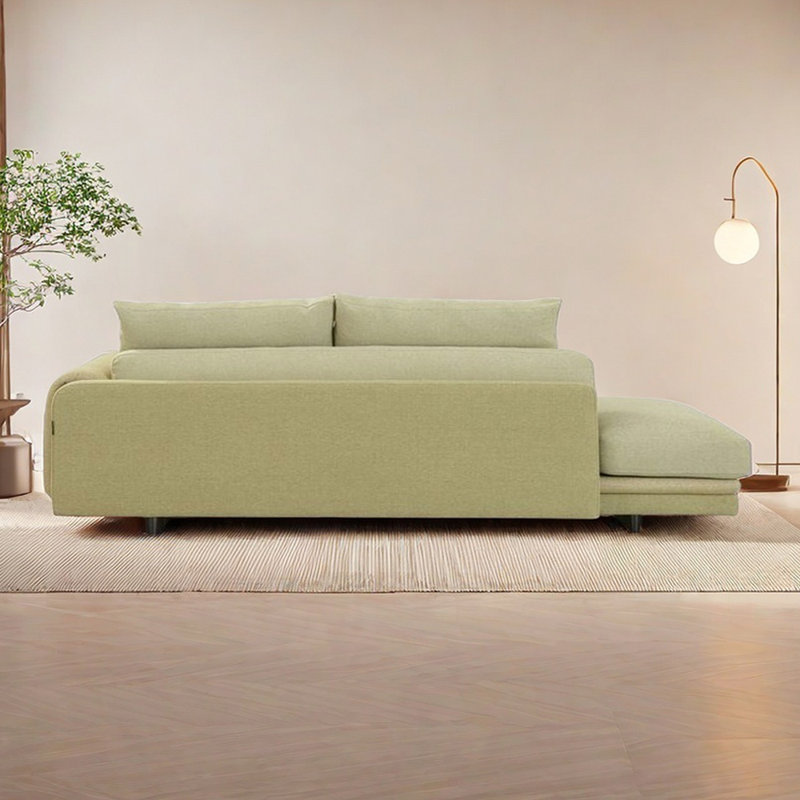 Chaise longue spacieuse avec éponge à rebond élevé, Orienté à droite
