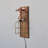 Elegant Wall Lamp, Solid Wood & Rose Gold, 15.7 x 5.5 x 6.3 inches | E27 Socket, Max 200W, On/Off Switch on Cable | Perfect for Living Room, Bedroom, or Office, Stylish & Functional Lighting Solution-106854193