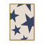 Impression sur toile bleu marine, beige et Big Ol Stars par Studio Studio More-1923510754-1923510761
