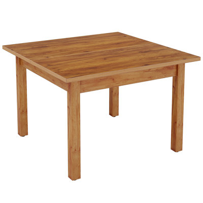 Square Wood Dining Table for 4