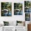 Cygne refuge dans un lac tropical - décoration murale animaux cygnes-97170863-97170856