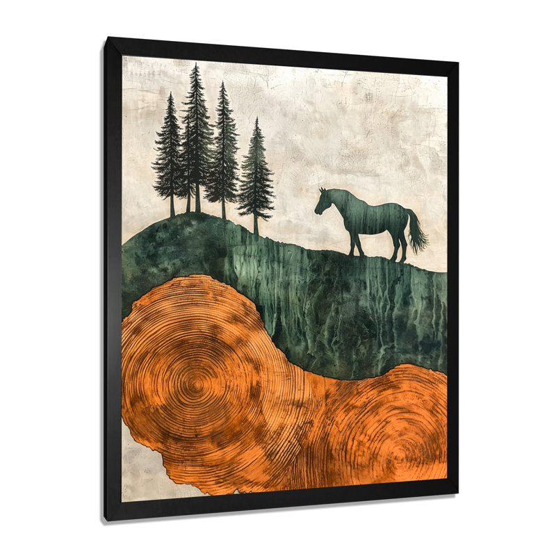 Mardiya - Animaux, art mural, salon, H 32 po x l 24 po, Noir, Reproduction encadrée d'une seule photo