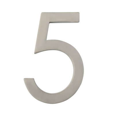 Numéros de maison design TAYMOR 25-DSN55 de 12,7 cm (5 po) en nickel satiné