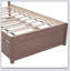 Structure de lit plateforme moderne en bois avec lit gigogne-2044829532