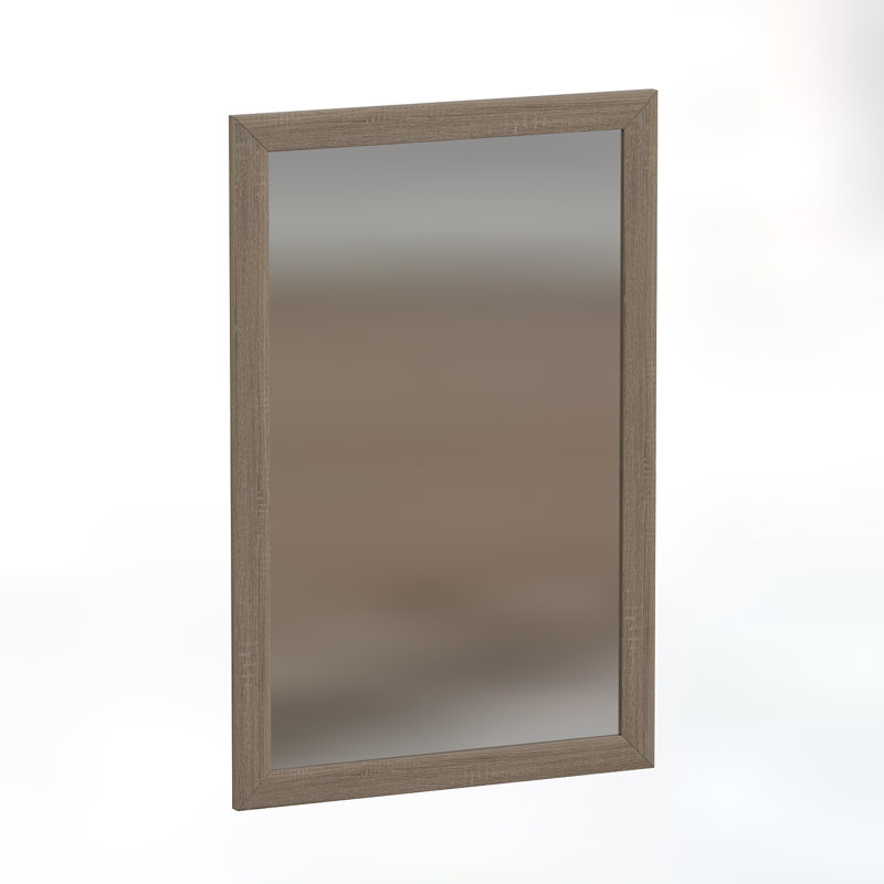 Elease Flat Wall Mirror, Oak