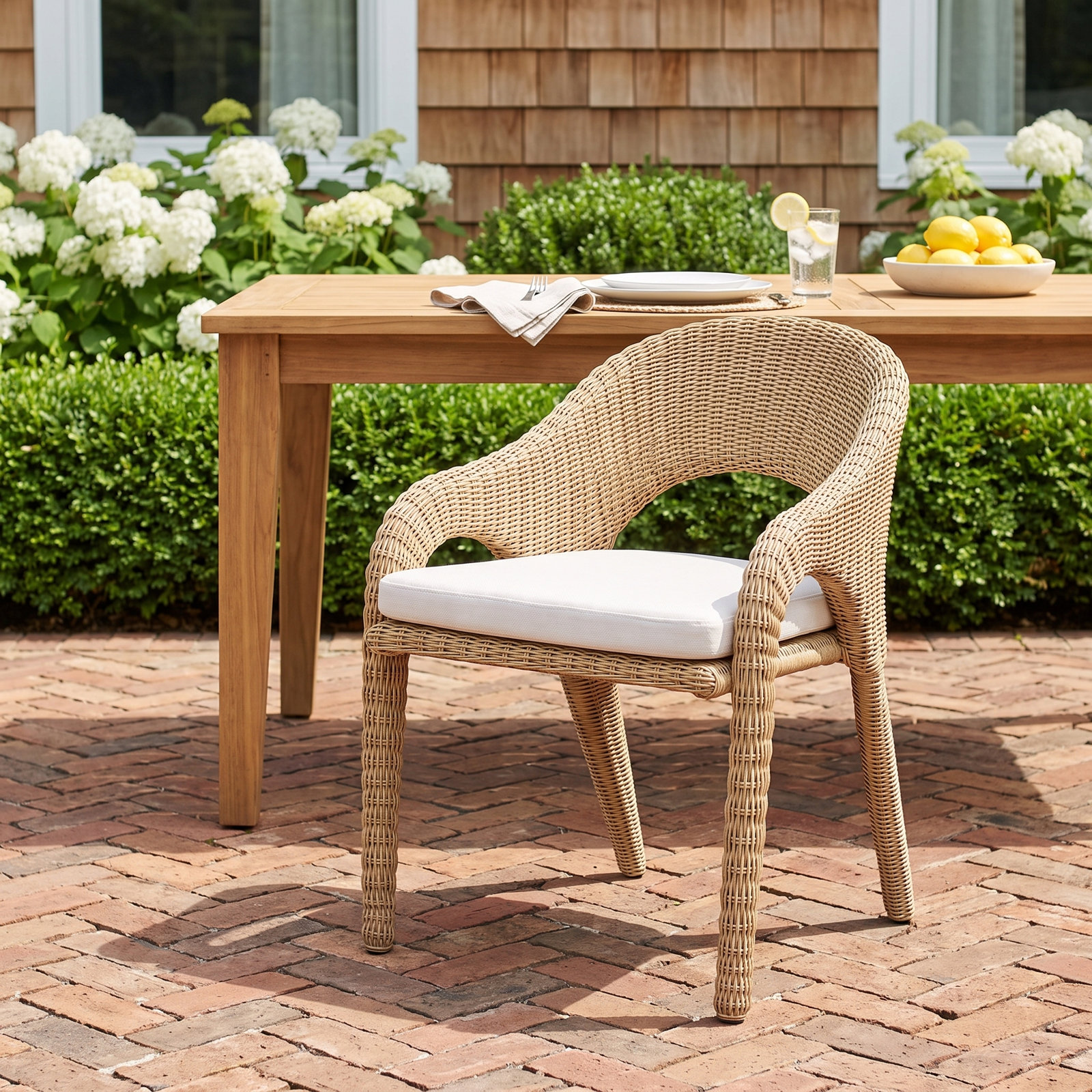 Wicker Patio Armchair