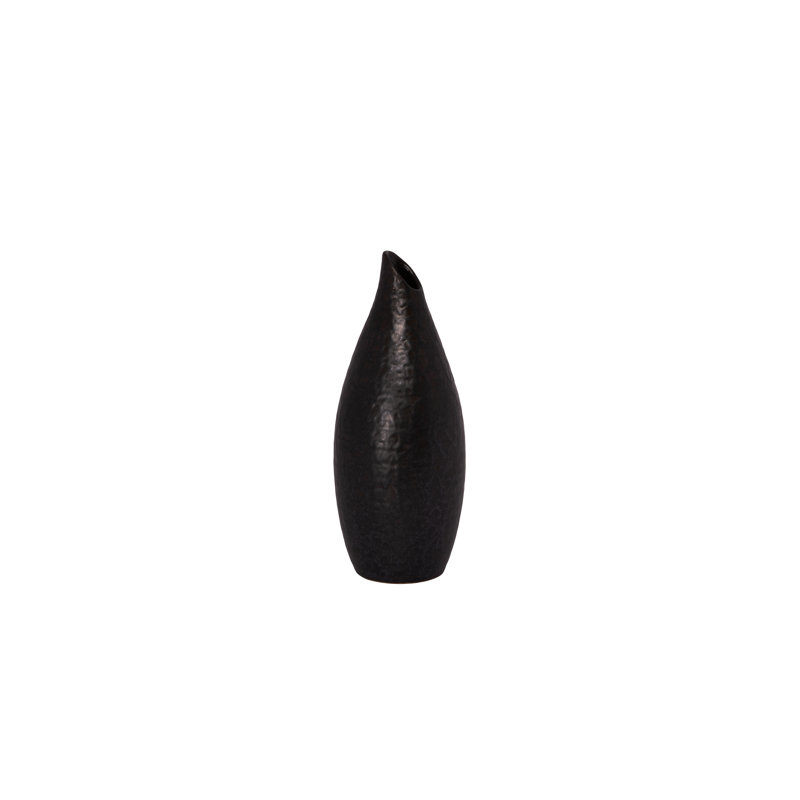 Vase en céramique noir