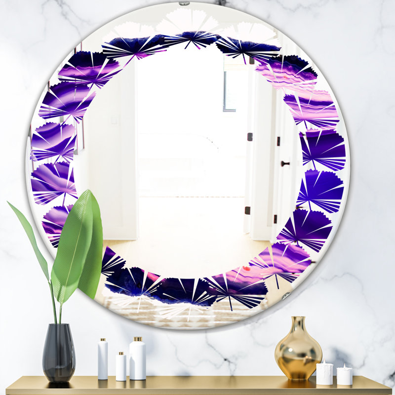 Miroir mural Leaves Geode 4, 23,6 po x 23,6 po