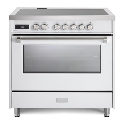 Verona Ultima Series 36 Inch Induction Range with 5 Induction Elements (White)