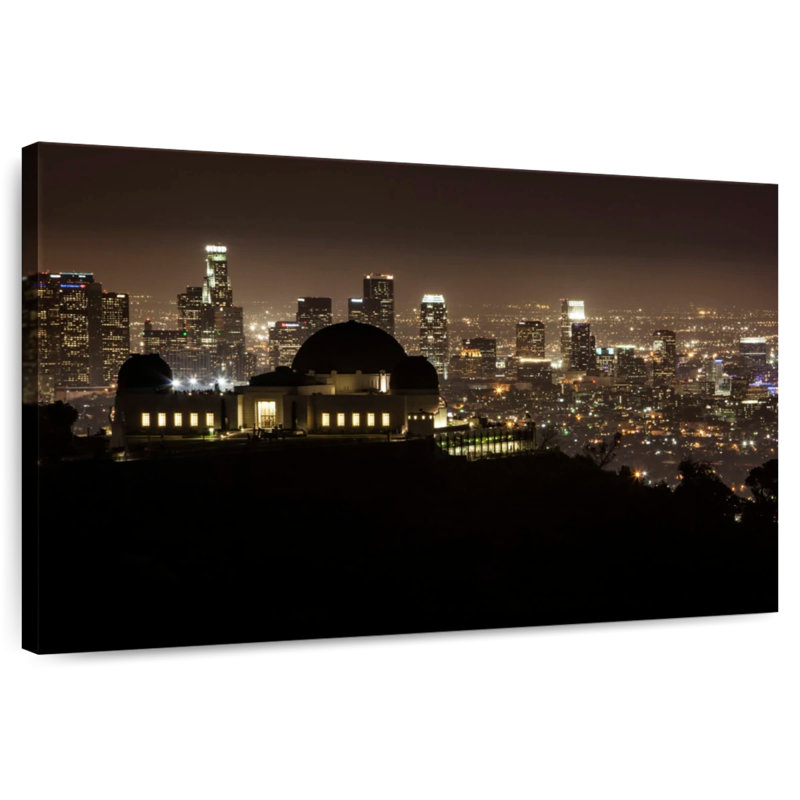Sirpi Griffith Park, observatoire et centre-ville de Los Angeles, H 16 po x l 24 po