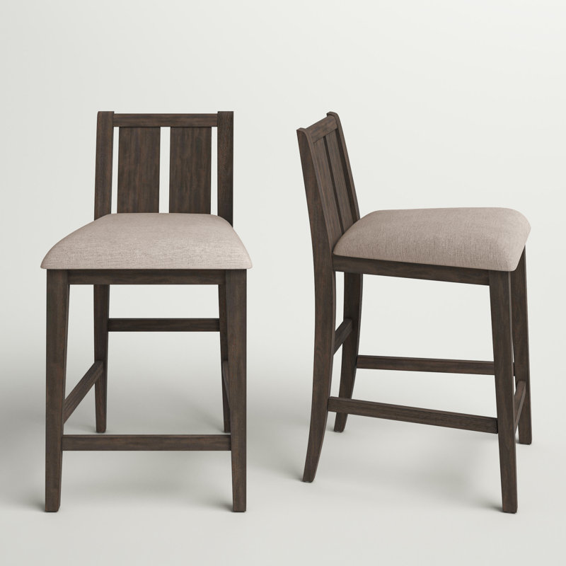 Heitman Upholstered Counter Stool, Brown