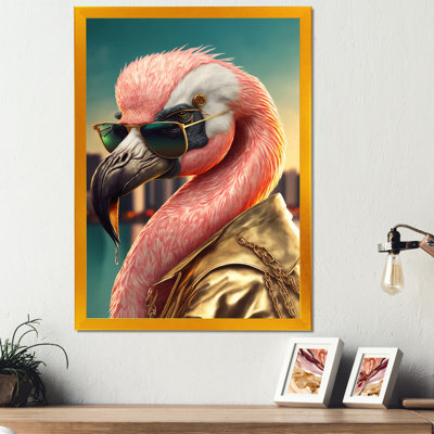 «Flamingo Gangster in NYC III», impression sur toile