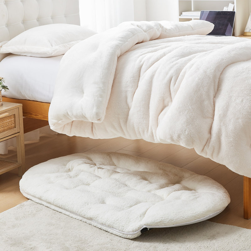 Chaise rembourrée 2 places 2East, Microfibre ivoire sherpa