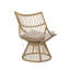 Fauteuils de patio à haut dossier Comfort, chaise boho en rotin pe pour porche