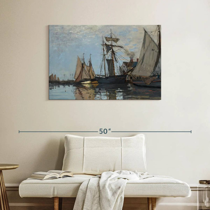 Le port de Honfleur, H 26 po x l 39 po