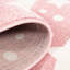Basingstoke Children's Room Stars 3D Hand Hooked Cream/Pink Rug-417278450