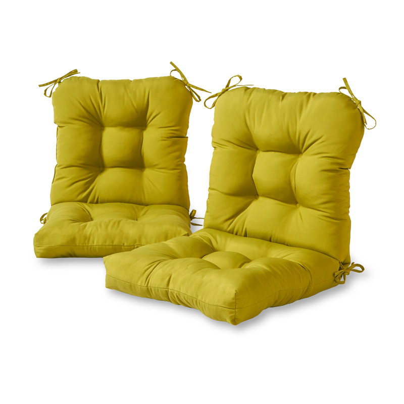 Coussin de chaise d'extérieur Lester, 2, H 21 po x l 21 po x P 21 po, Kiwi