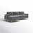 Lian Velvet L-Shaped Sectional Reversible-991590995