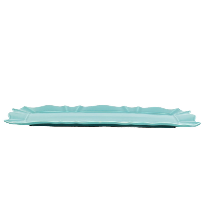 Chloe Rectangular Tray, Turquoise