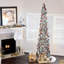 Arbre de Noël élancé à guirlande cyprès-586296216-618656002