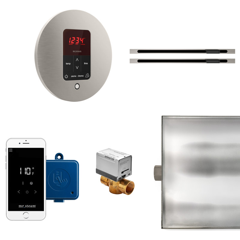 Commande de générateur de vapeur Butler Max, Nickel brossé
