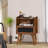 Rattan Nightstand With Charging Station, Boho Night Stand With Handmade Natural Rattan Drawer And Open Shelf, Cane Accent Side End Tables With Solid Wood Legs For Bedroom, Dorm, Small Spaces-1351055847-1351264199