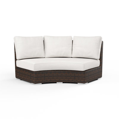 Montecito 75 " W Curved Patio Sofa with Cushions