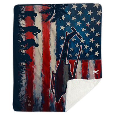 The Shadows Of Freedom Small Sherpa Blanket