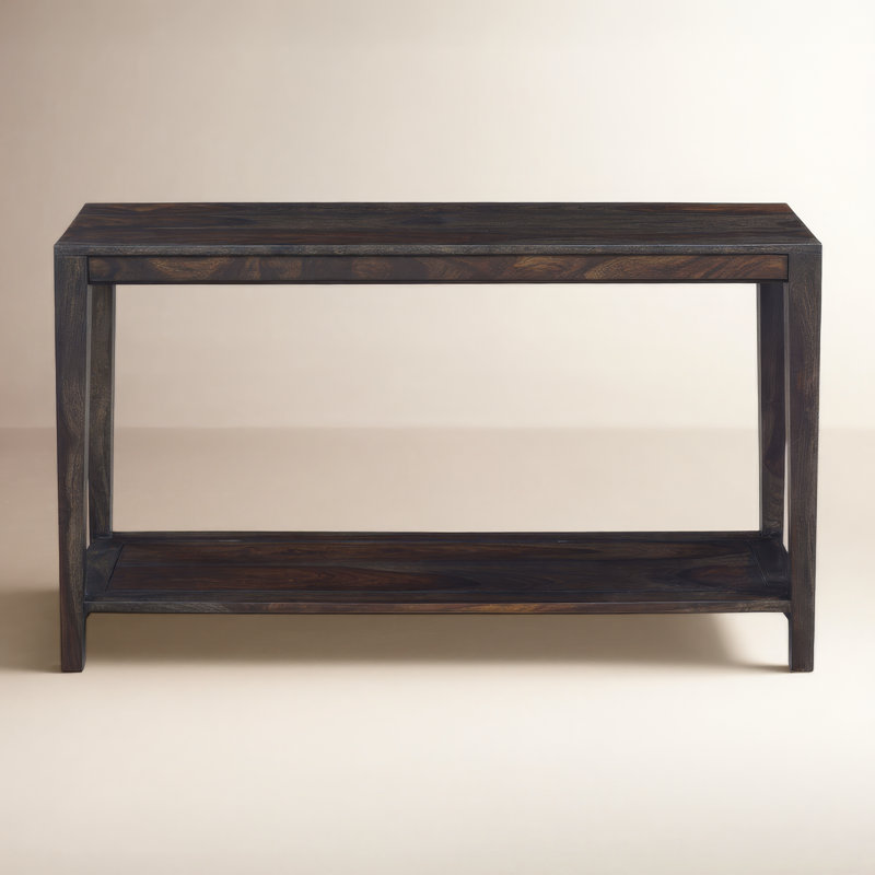 Jacie 50'' Solid Wood Console Table, Dark Brown