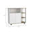 Kitchen Cart, Four Casters , Four Open Shelves, Double Door Cabinet