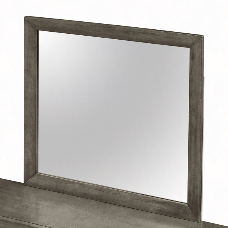 Miroir mural contemporain pour toute pièce, Gris